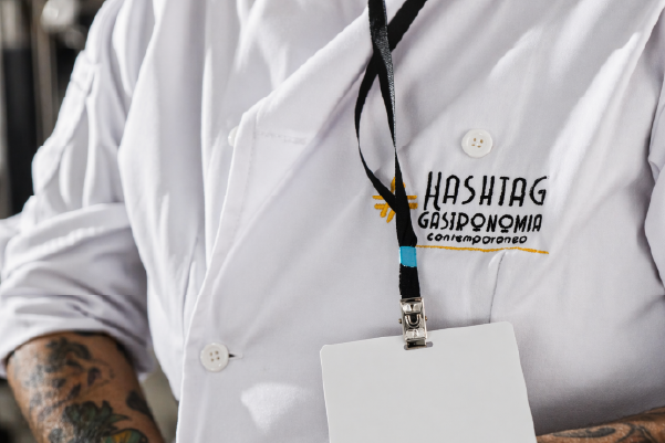 Uniforme de equipe de catering para serviço de camarim