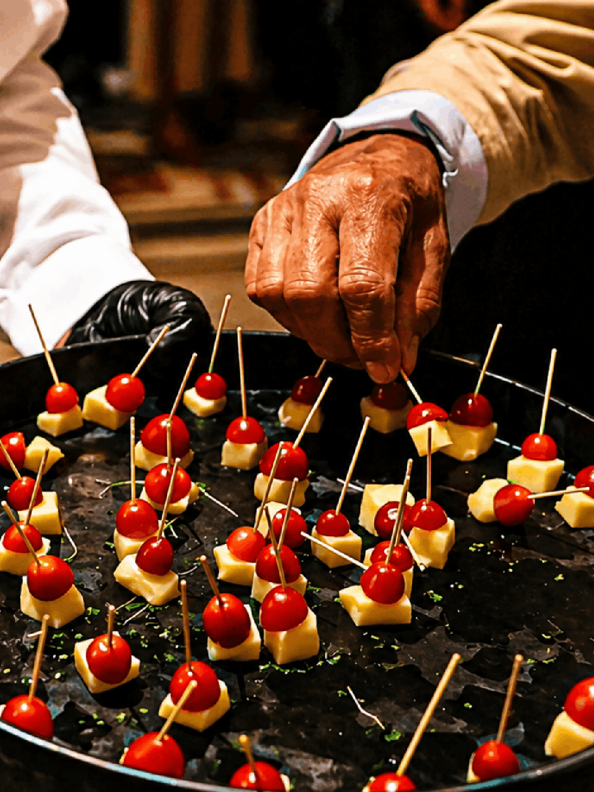 Home 19 Preparação de finger foods para evento corporativo catering camarim