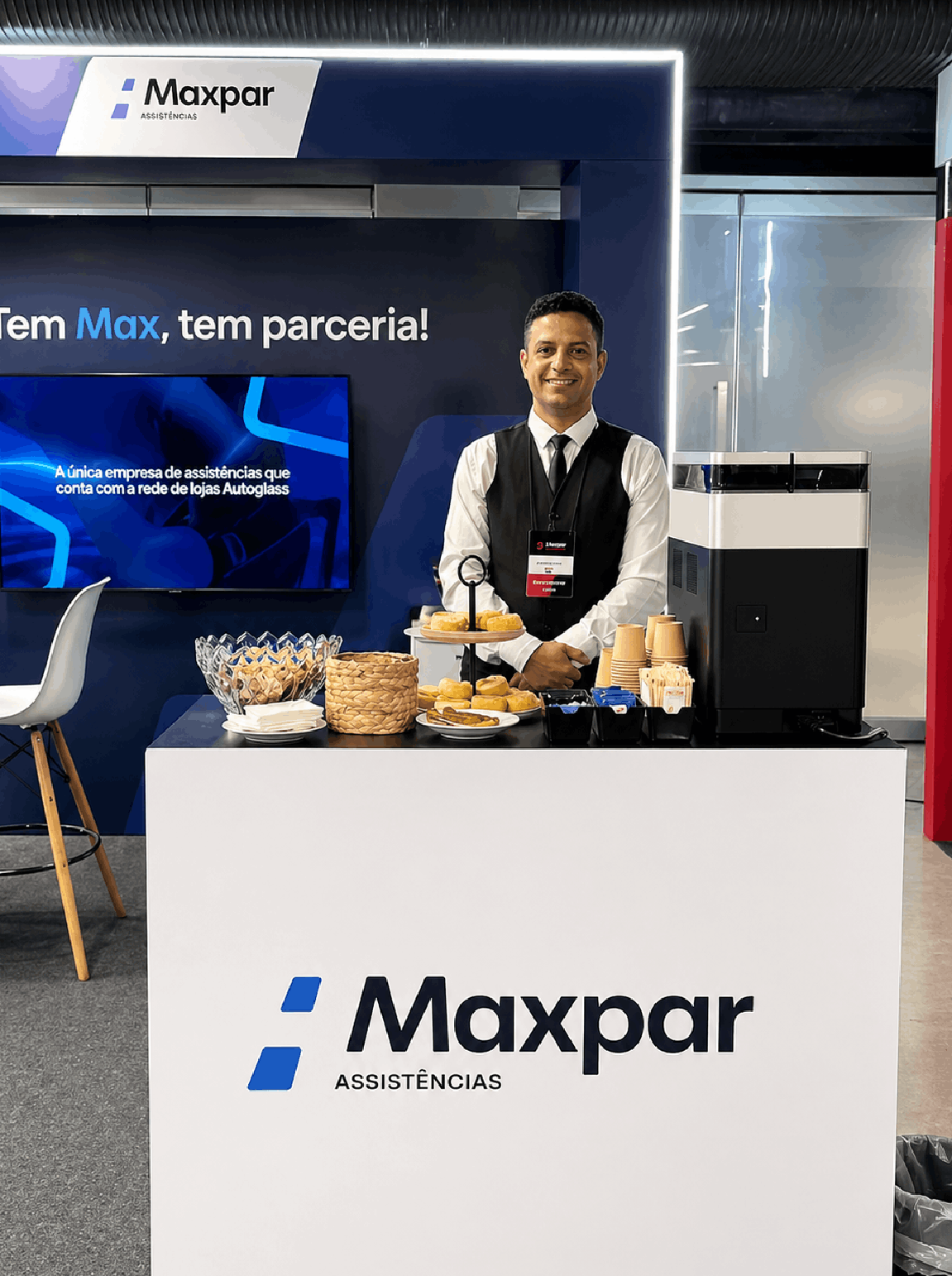 Galeria 20 Stand de catering em feira corporativa
